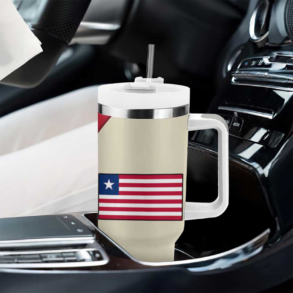 Liberia Wildlife Tumbler With Handle African Safari and Ocean Marine Life - African Pride