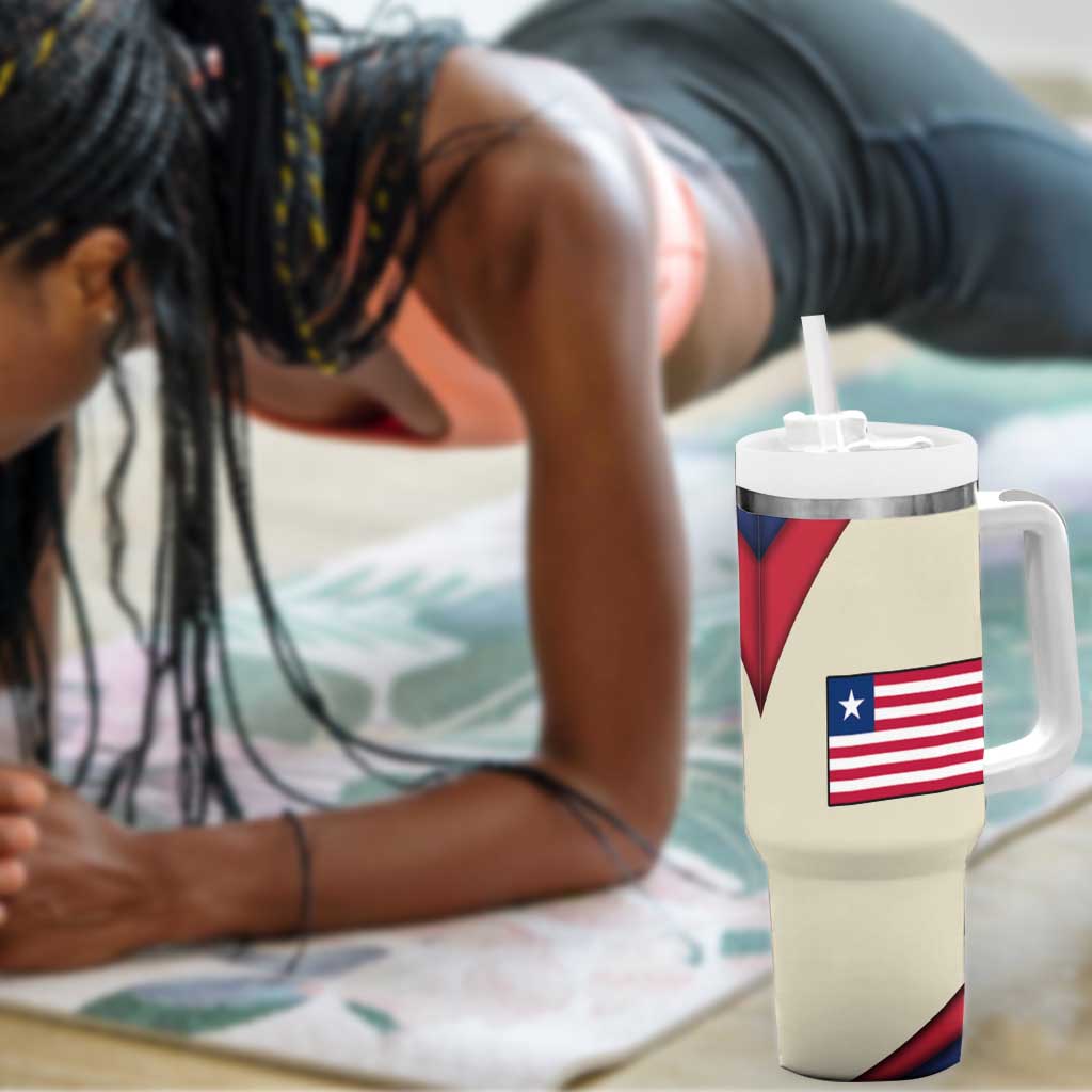 Liberia Wildlife Tumbler With Handle African Safari and Ocean Marine Life - African Pride