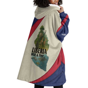 Liberia Wildlife Wearable Blanket Hoodie African Safari and Ocean Marine Life - African Pride