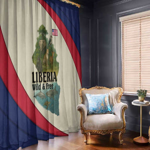 Liberia Wildlife Window Curtain African Safari and Ocean Marine Life - African Pride
