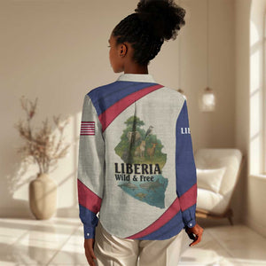 Liberia Wildlife Women Casual Shirt African Safari and Ocean Marine Life - African Pride