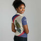 Liberia Wildlife Women Polo Shirt African Safari and Ocean Marine Life - African Pride