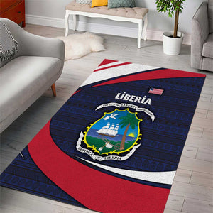 Liberia National Emblem Area Rug Tribal Pattern and Heritage Colors - African Pride