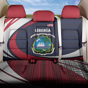 Liberia National Emblem Back Car Seat Cover Tribal Pattern and Heritage Colors - African Pride