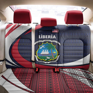 Liberia National Emblem Back Car Seat Cover Tribal Pattern and Heritage Colors - African Pride
