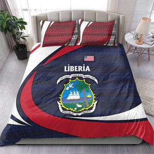 Liberia National Emblem Bedding Set Tribal Pattern and Heritage Colors - African Pride