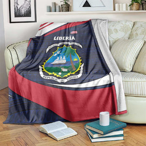 Liberia National Emblem Blanket Tribal Pattern and Heritage Colors - African Pride
