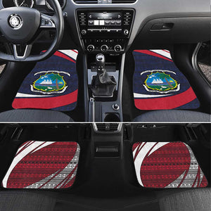 Liberia National Emblem Car Mats Tribal Pattern and Heritage Colors - African Pride