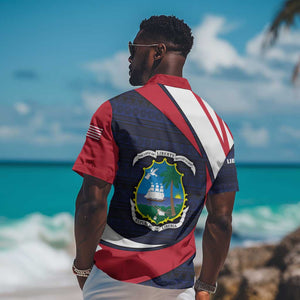 Liberia National Emblem Hawaiian Shirt Tribal Pattern and Heritage Colors - African Pride