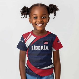Liberia National Emblem Kid T shirt Tribal Pattern and Heritage Colors - African Pride