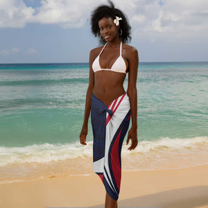 Liberia National Emblem Sarong Tribal Pattern and Heritage Colors - African Pride