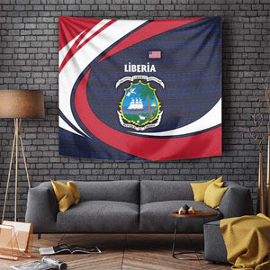 Liberia National Emblem Tapestry Tribal Pattern and Heritage Colors - African Pride