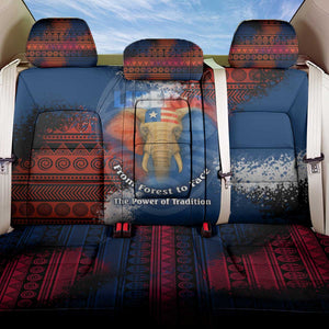 Liberia Elephant Power of Tradition Back Car Seat Cover Tribal Red Blue Splash - African Pride