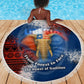 Liberia Elephant Power of Tradition Beach Blanket Tribal Red Blue Splash - African Pride