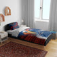 Liberia Elephant Power of Tradition Bedding Set Tribal Red Blue Splash - African Pride