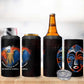 Liberia Elephant Power of Tradition 4 in 1 Can Cooler Tumbler Tribal Red Blue Splash - African Pride