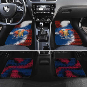 Liberia Elephant Power of Tradition Car Mats Tribal Red Blue Splash - African Pride