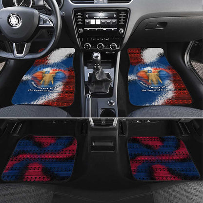 Liberia Elephant Power of Tradition Car Mats Tribal Red Blue Splash - African Pride