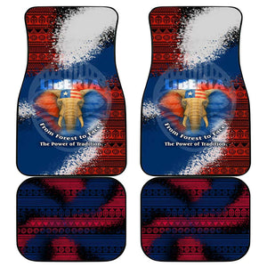 Liberia Elephant Power of Tradition Car Mats Tribal Red Blue Splash - African Pride