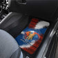 Liberia Elephant Power of Tradition Car Mats Tribal Red Blue Splash - African Pride