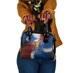 Liberia Elephant Power of Tradition Shoulder Handbag Tribal Red Blue Splash - African Pride