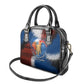 Liberia Elephant Power of Tradition Shoulder Handbag Tribal Red Blue Splash - African Pride