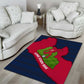 Liberia Lone Stars Rise Football Area Rug Map Graphic and National Flag - African Pride