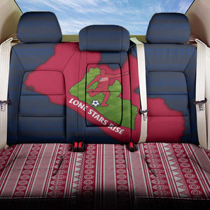 Liberia Lone Stars Rise Football Back Car Seat Cover Map Graphic and National Flag - African Pride