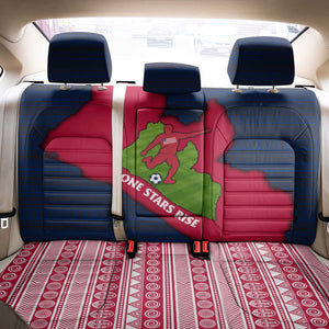 Liberia Lone Stars Rise Football Back Car Seat Cover Map Graphic and National Flag - African Pride