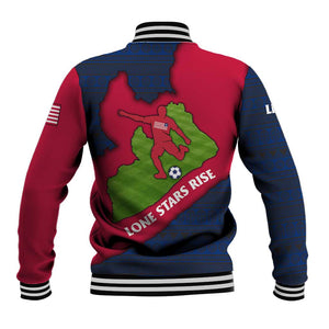 Liberia Lone Stars Rise Football Baseball Jacket Map Graphic and National Flag - African Pride