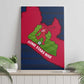 Liberia Lone Stars Rise Football Canvas Wall Art Map Graphic and National Flag - African Pride
