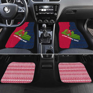Liberia Lone Stars Rise Football Car Mats Map Graphic and National Flag - African Pride