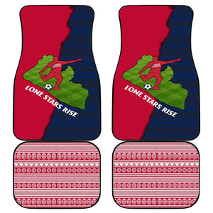 Liberia Lone Stars Rise Football Car Mats Map Graphic and National Flag - African Pride