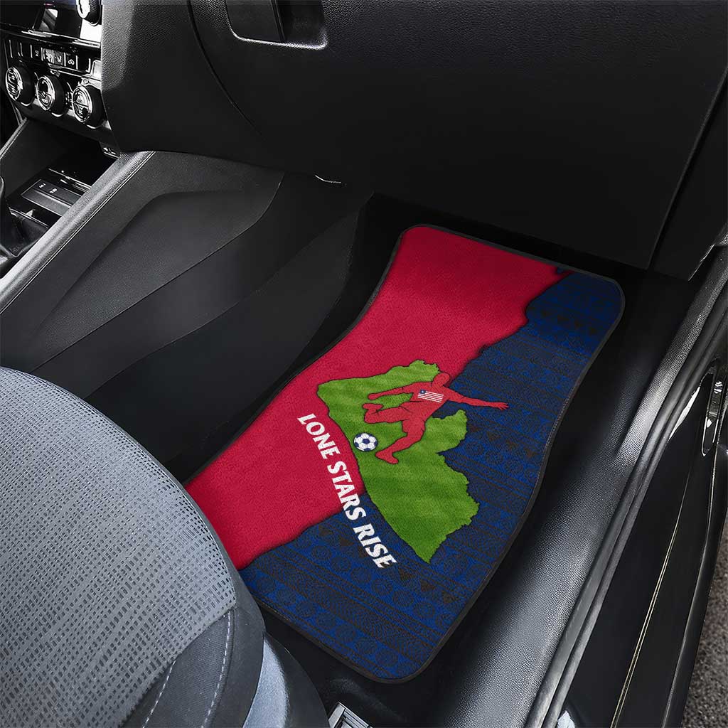 Liberia Lone Stars Rise Football Car Mats Map Graphic and National Flag - African Pride