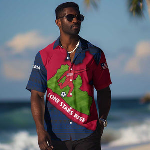 Liberia Lone Stars Rise Football Hawaiian Shirt Map Graphic and National Flag - African Pride