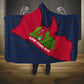 Liberia Lone Stars Rise Football Hooded Blanket Map Graphic and National Flag - African Pride