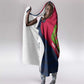 Liberia Lone Stars Rise Football Hooded Blanket Map Graphic and National Flag - African Pride