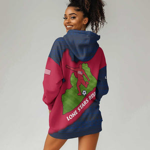 Liberia Lone Stars Rise Football Hoodie Dress Map Graphic and National Flag - African Pride