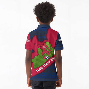 Liberia Lone Stars Rise Football Kid Polo Shirt Map Graphic and National Flag - African Pride