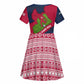 Liberia Lone Stars Rise Football Kid Short Sleeve Dress Map Graphic and National Flag - African Pride
