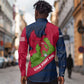 Liberia Lone Stars Rise Football Long Sleeve Button Shirt Map Graphic and National Flag - African Pride
