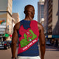 Liberia Lone Stars Rise Football Men Tank Top Map Graphic and National Flag - African Pride