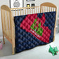 Liberia Lone Stars Rise Football Quilt Map Graphic and National Flag - African Pride