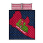 Liberia Lone Stars Rise Football Quilt Bed Set Map Graphic and National Flag - African Pride
