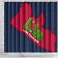 Liberia Lone Stars Rise Football Shower Curtain Map Graphic and National Flag - African Pride