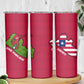 Liberia Lone Stars Rise Football Skinny Tumbler Map Graphic and National Flag - African Pride