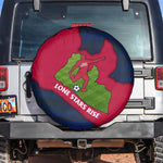 Liberia Lone Stars Rise Football Spare Tire Cover Map Graphic and National Flag - African Pride