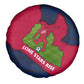 Liberia Lone Stars Rise Football Spare Tire Cover Map Graphic and National Flag - African Pride