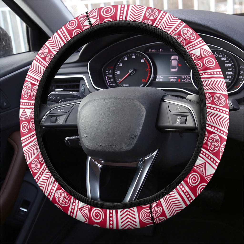Liberia Lone Stars Rise Football Steering Wheel Cover Map Graphic and National Flag - African Pride