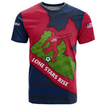 Liberia Lone Stars Rise Football T shirt Map Graphic and National Flag - African Pride